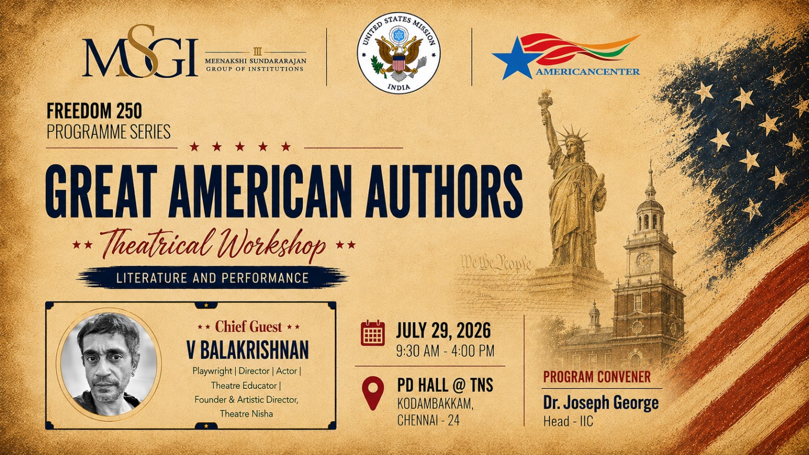 Freedom 250 - Great American Authors poster
